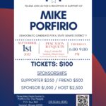 Mike Porfirio Fundraiser September 1, 2022